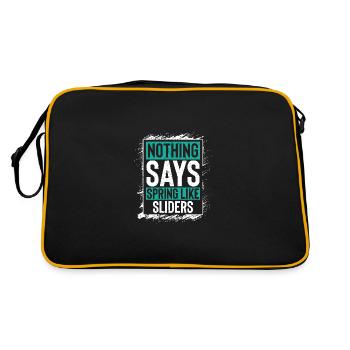 Nothing Says Spring Like Sliders Fun Vibes - Retro Bag - black/gold - Back