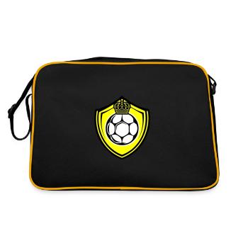 Soccer Logo Shield Team - Retro Bag - black/gold - Back