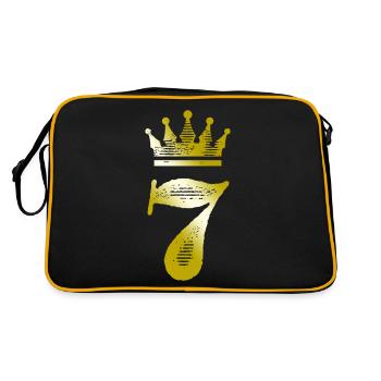 7 Chiffre Couronne Or - Sac Retro - noir/or - Dos