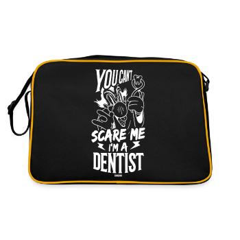 Je suis dentiste dans mon cabinet dentaire - Sac Retro - noir/or - Dos
