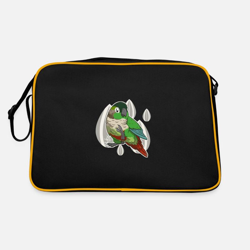Cute green cheek conure Sac Retro