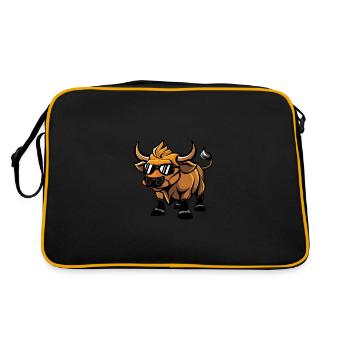 Bull Cool Animal - Retro Bag - black/gold - Back