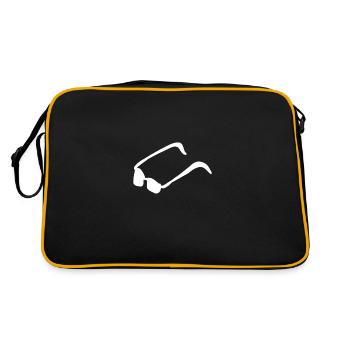 Lunettes de soleil Lunettes Nerd - Sac Retro - noir/or - Dos