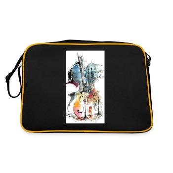 Music for Lovers - Retro Bag - black/gold - Back