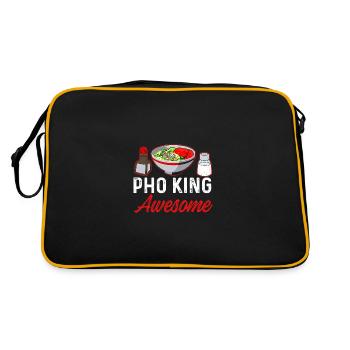 Pho King - Retro Bag - black/gold - Back