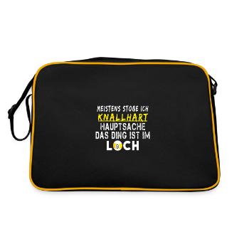 Pool Billard 9 Ball Knallhart - Retro Tasche - Schwarz/Gold - Hinten