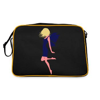 (elfe) - Retro Tasche - Schwarz/Gold - Hinten