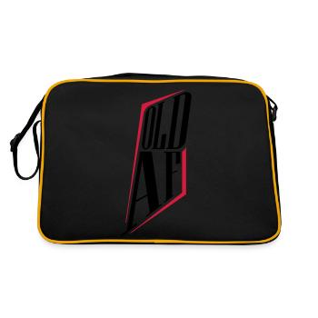 ancien logo de texte AF - Sac Retro - noir/or - Dos