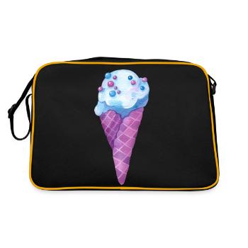 Cornet de crème glacée - Sac Retro - noir/or - Dos