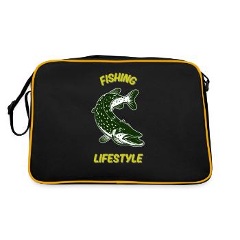 Mode de vie de pêche - Sac Retro - noir/or - Dos