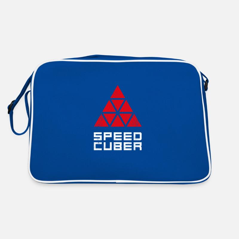 SPEEDCUBER Pyraminx. Cubing-Cube-Cuber-Speedcubing Retro Tasche