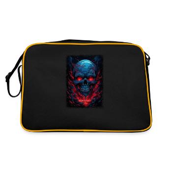 skateboard blague squelette cadeau d’anniversaire - Sac Retro - noir/or - Dos