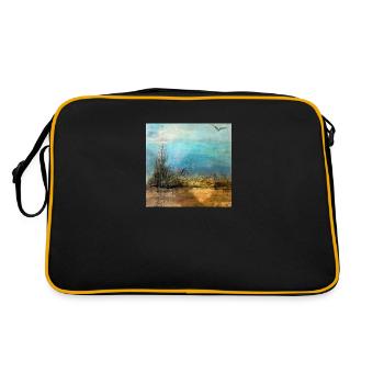 THE DESERT - Retro Bag - black/gold - Back