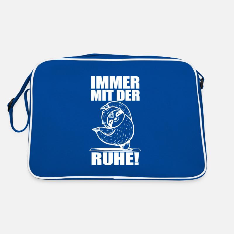 Faultier Fun Spruch Retro Tasche