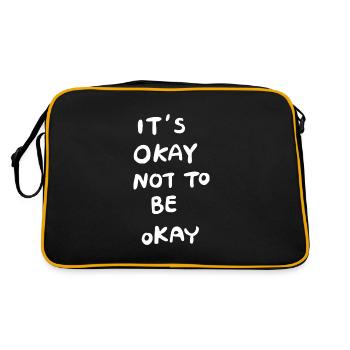 C’est correct de ne pas être correct citation de positivité - Sac Retro - noir/or - Dos