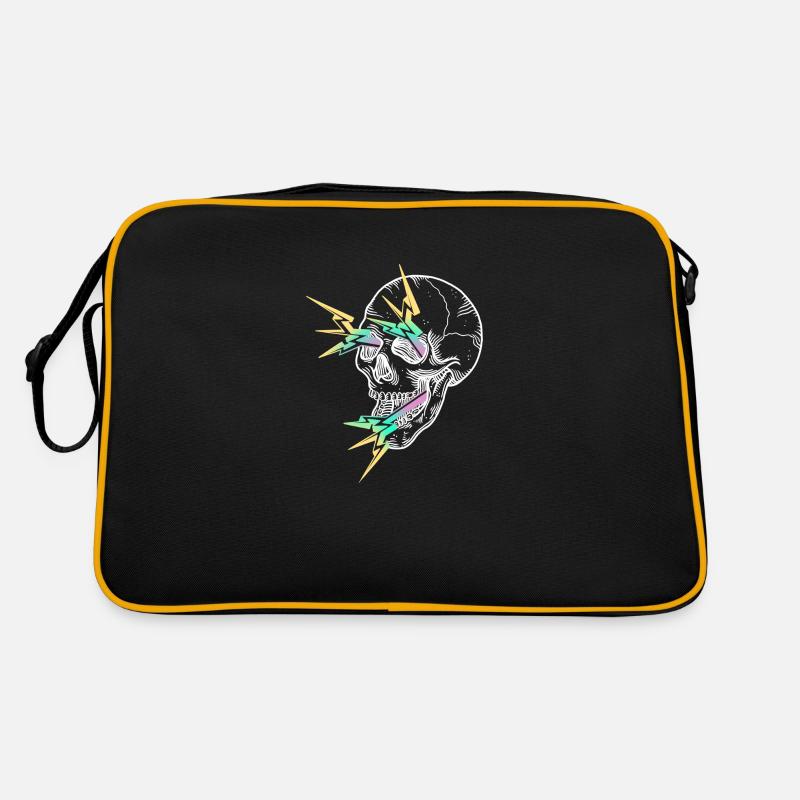 Skull Flash white Sac Retro