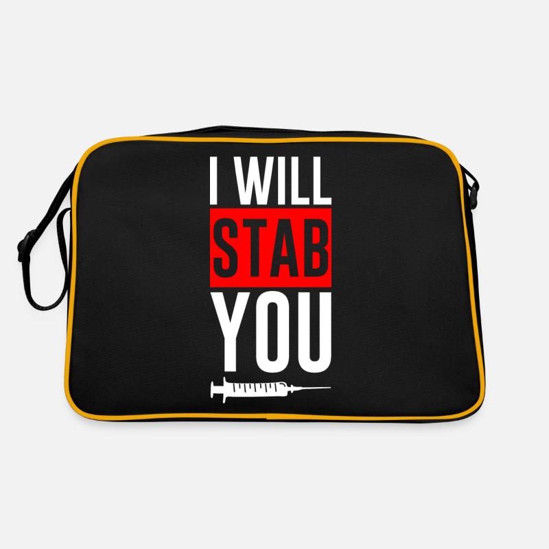 I Will Stab You 2 Retro Tasche