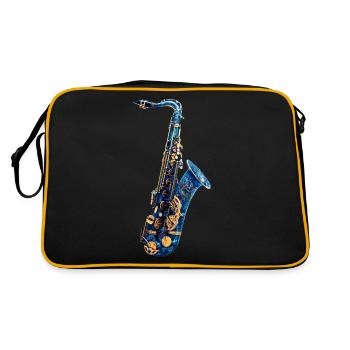 Saxophone Poisson - Sac Retro - noir/or - Dos