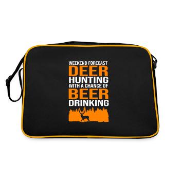 Jäger Jagen - Retro Tasche - Schwarz/Gold - Hinten