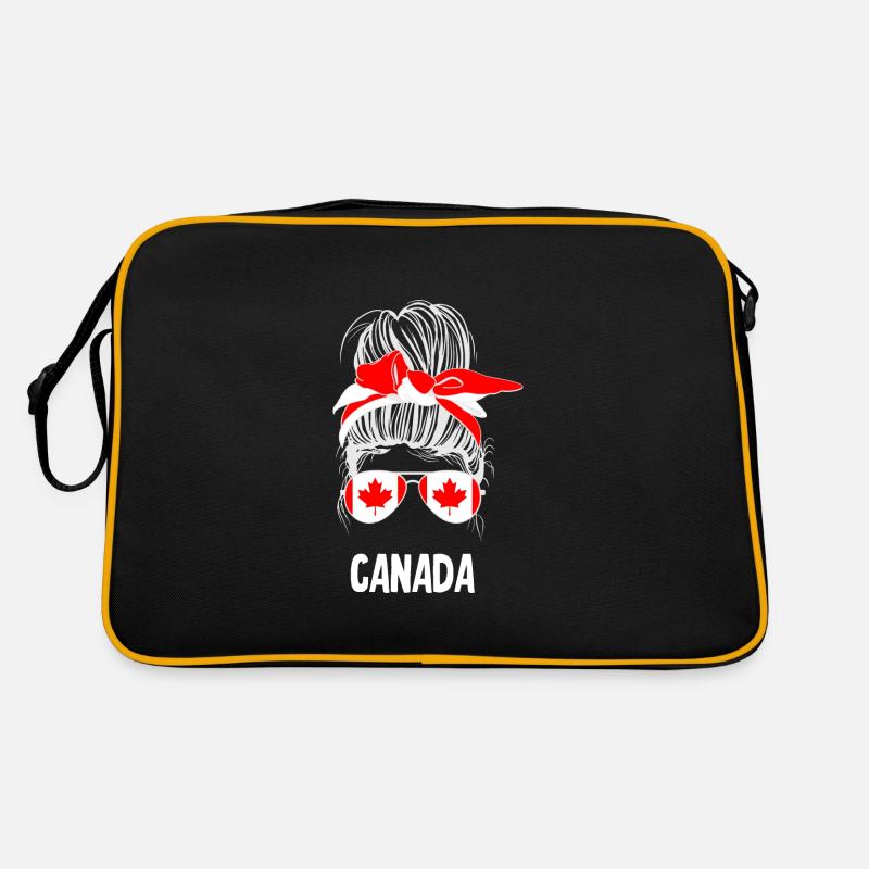 Messy Bun Kanada Retro Tasche
