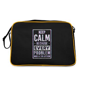 Problem? Not my problem Black humor doesn't matter - Retro Bag - black/gold - Back