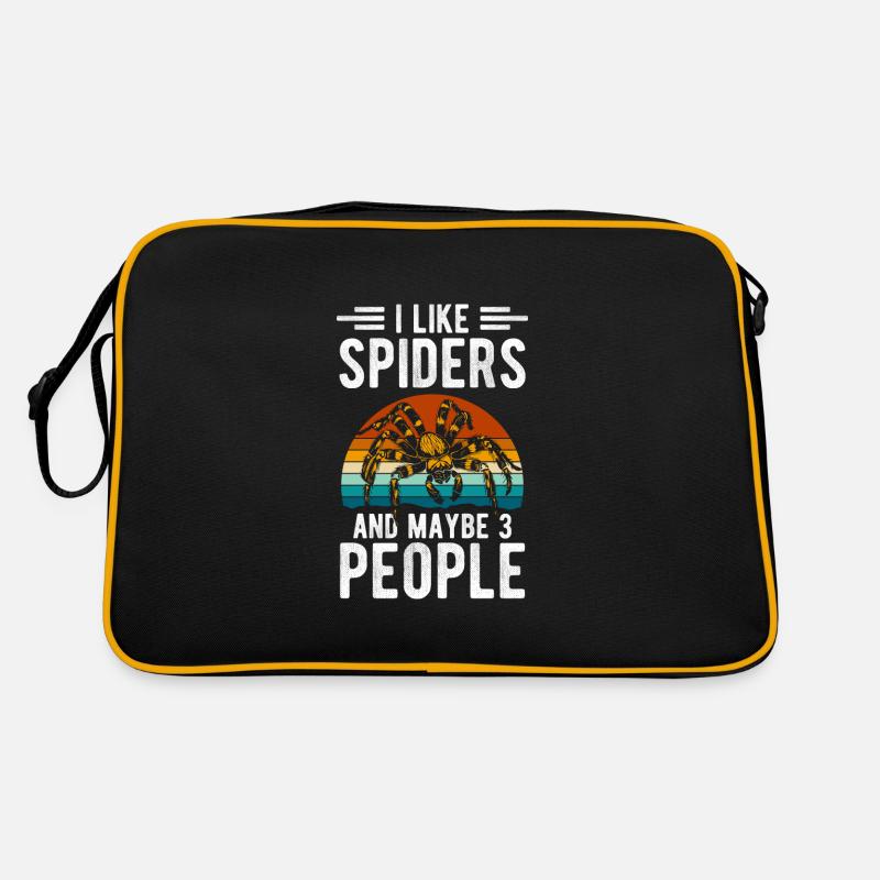Spinne Krabbeln Tarantel Biss Retro Tasche