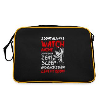Japan Cosplay Kawaii Kunst - Retro Tasche - Schwarz/Gold - Hinten