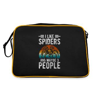 Araignées Arachnide Tarentule Insecte - Sac Retro - noir/or - Dos
