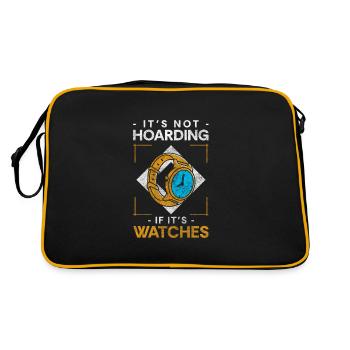 Watch Luxury Watches Oldschool - Retro Bag - black/gold - Back