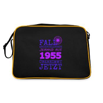 Fall 1955 - Retro Tasche - Schwarz/Gold - Hinten