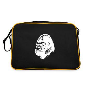 Gorilla Head - Retro Bag - black/gold - Back