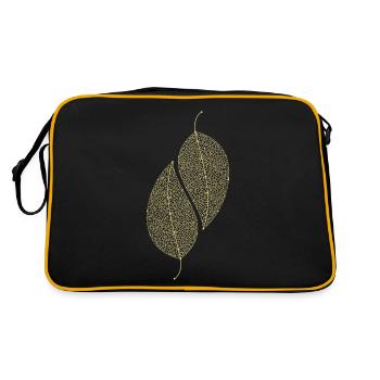 Feuilles décoratives - Sac Retro - noir/or - Dos
