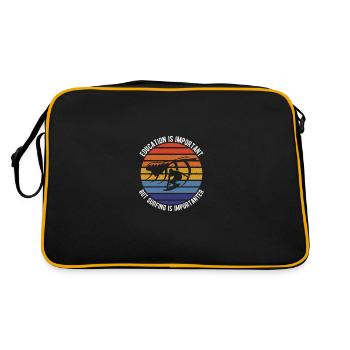 Surfing - Retro Bag - black/gold - Back