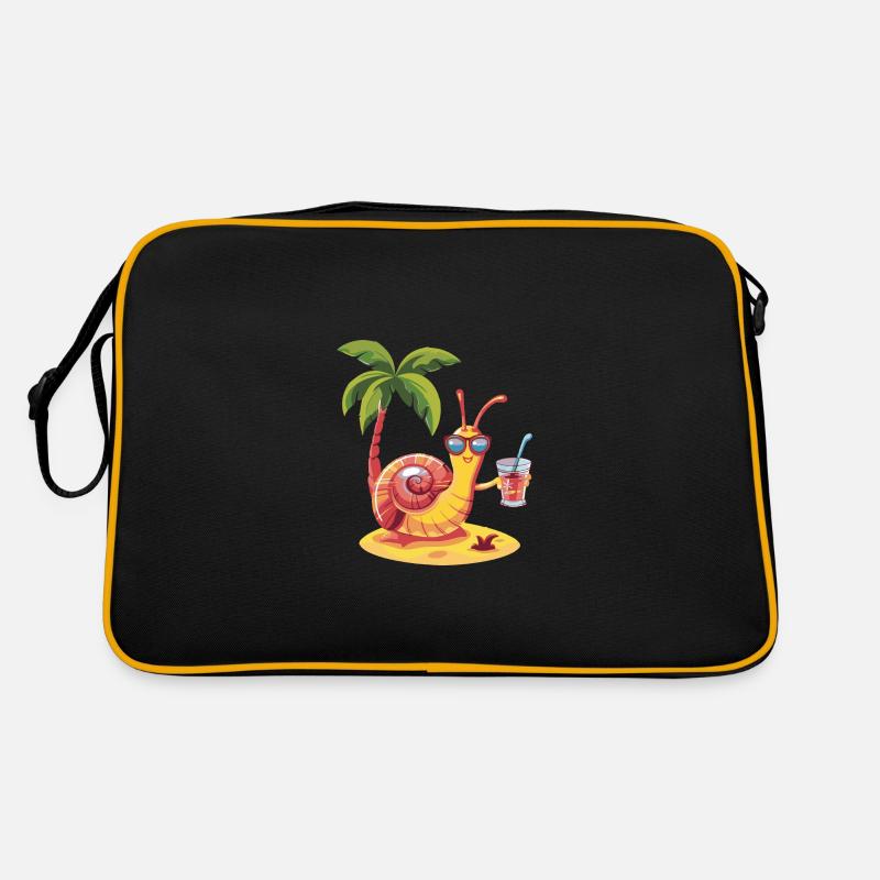 Escargot Été Plage Bande Dessinée Sac Retro