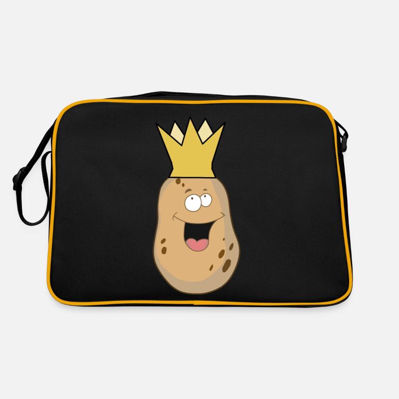 Potato Kings Tuber Vegetables Cheerful Emotion Retro Bag
