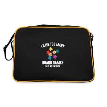 I Have Too Many Jeux de société, jeu de société drôle - Sac Retro - noir/or - Dos