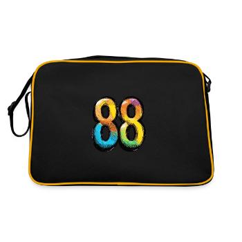 Bande dessinée à 88 chiffres - Sac Retro - noir/or - Dos