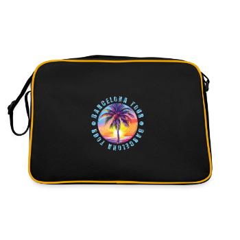 Visite de Barcelone colorée - Sac Retro - noir/or - Dos