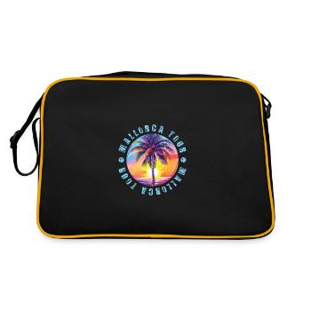 Visite de Majorque colorée - Sac Retro - noir/or - Dos