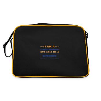 Je suis un designer graphique - Sac Retro - noir/or - Dos