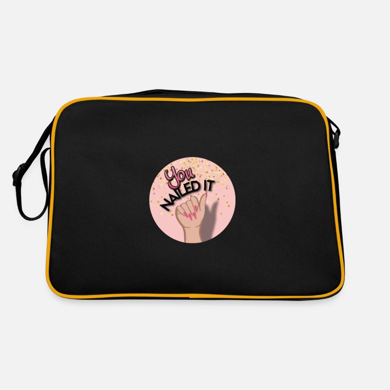 Vous l’avez cloué! Tu as réussi! Sac Retro