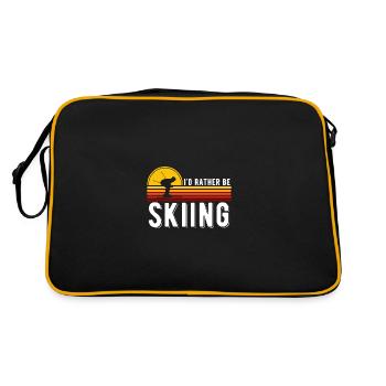 Skieurs - Sac Retro - noir/or - Dos