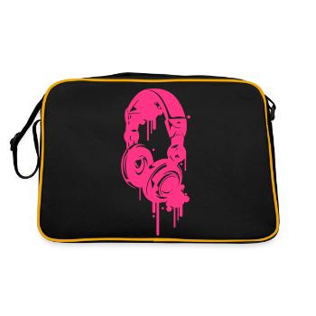 headphones - Retro Bag - black/gold - Back