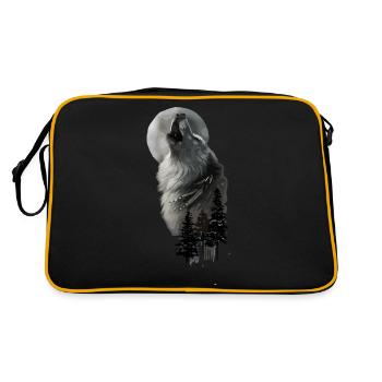 Wolv - Retro Bag - black/gold - Back