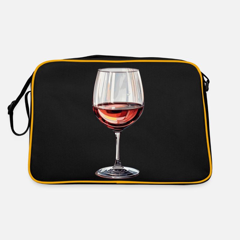 Wine Glass Red Wine Retro Bag
