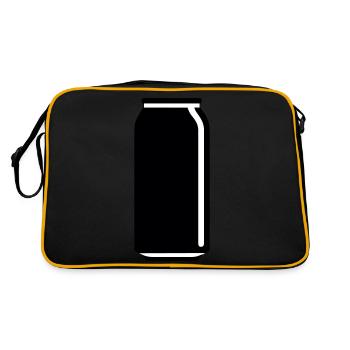 une canette de boisson - Sac Retro - noir/or - Dos