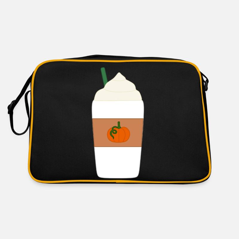 Pumpkin Spice Latte - Retro Tasche - Schwarz/Gold