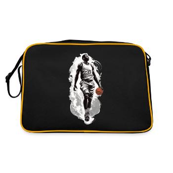 Basket-ball Dribble Dynamique Streetwear Design - Sac Retro - noir/or - Dos