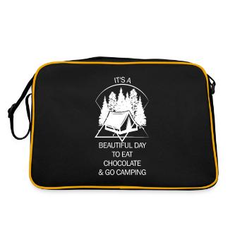 Tent Camping Camper Scout Bivouac - Retro Bag - black/gold - Back