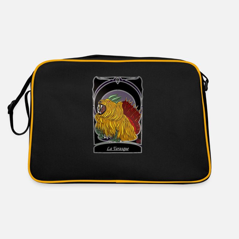 La Tarasque - folklore Provence Tarascon - Sac Retro - noir/or